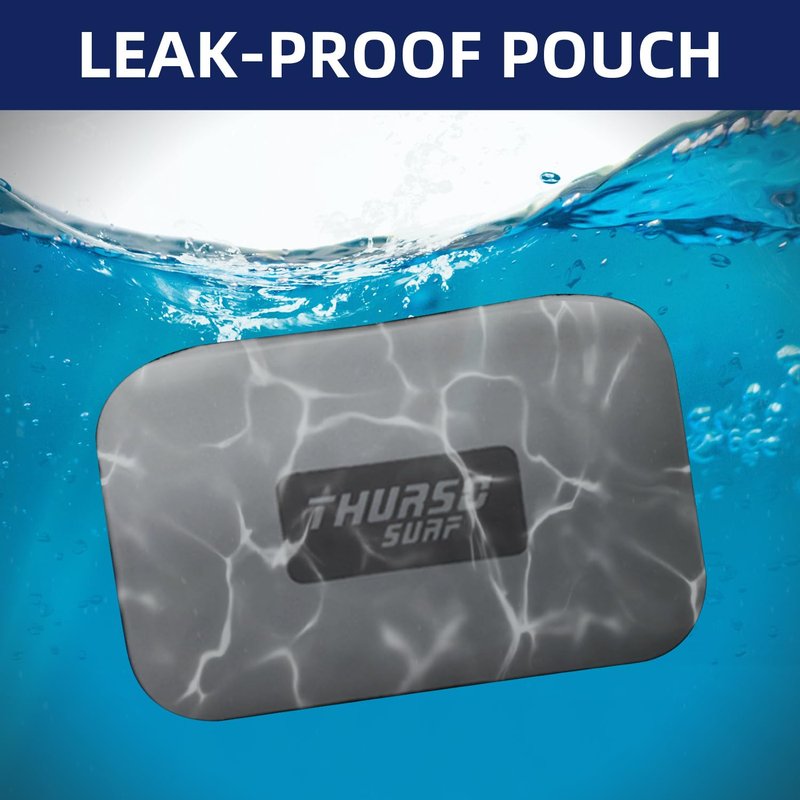 THURSO SURF Waterproof Fanny Pack with Airtight Zipper, 3L Lightweight Waterproof Waist Pack for Kayaking, Paddle Boarding, Beach, Waterproof Fanny Pack for Swimming Men Women (Slate)