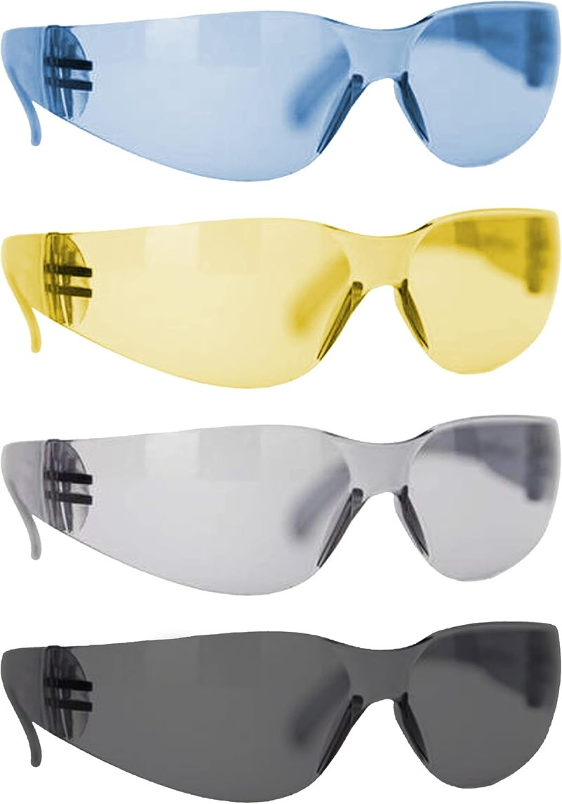 BISON LIFE Clear Safety Glasses - ANSI Z87.1 Scratch & Impact Resistant Eye Protection | Unisex Goggles