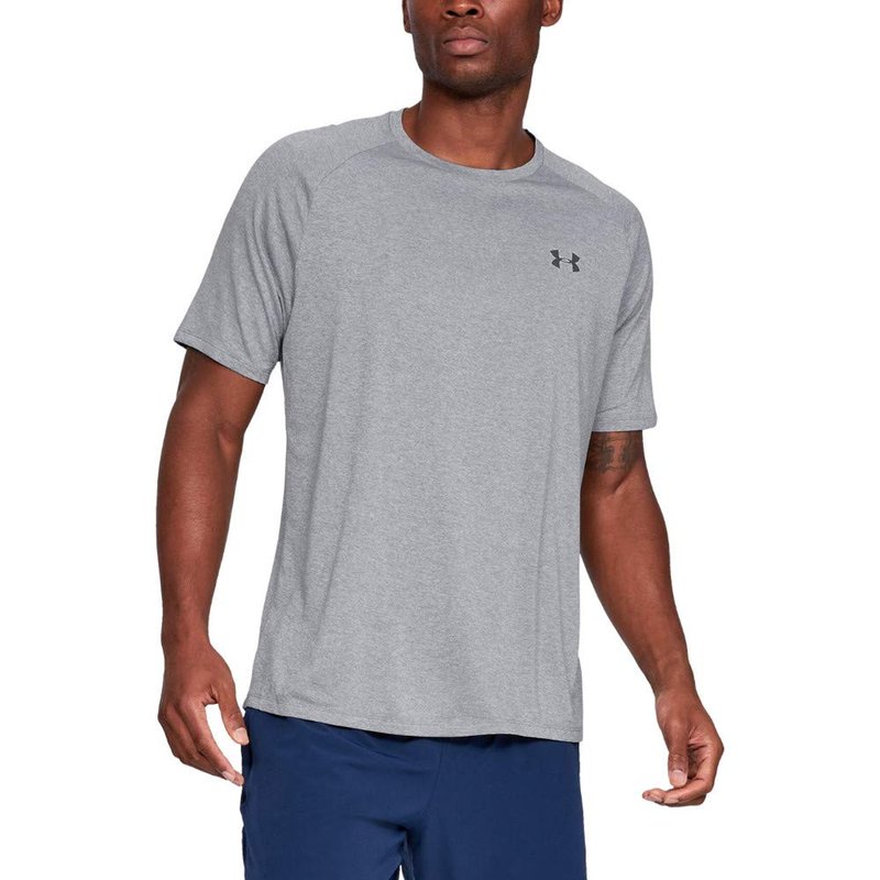 Under Armour Men's Tech 2.0 Short-Sleeve T-Shirt , Steel Light Heather (036)/Black, 5X-Large