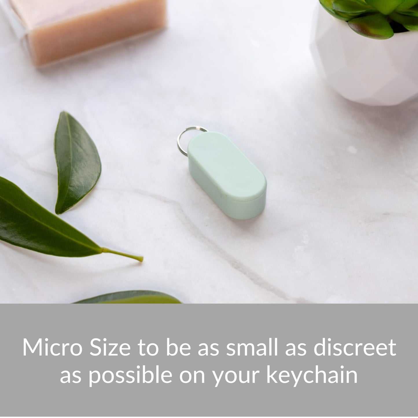 Pill Pod Pill Keychain & Keychain Pill Holder - Magnetic Pill Case for 3-5 Daily Tablets, Small Pill Box for Travel, Thin Pill Container for Purse or Pocket (Mint)