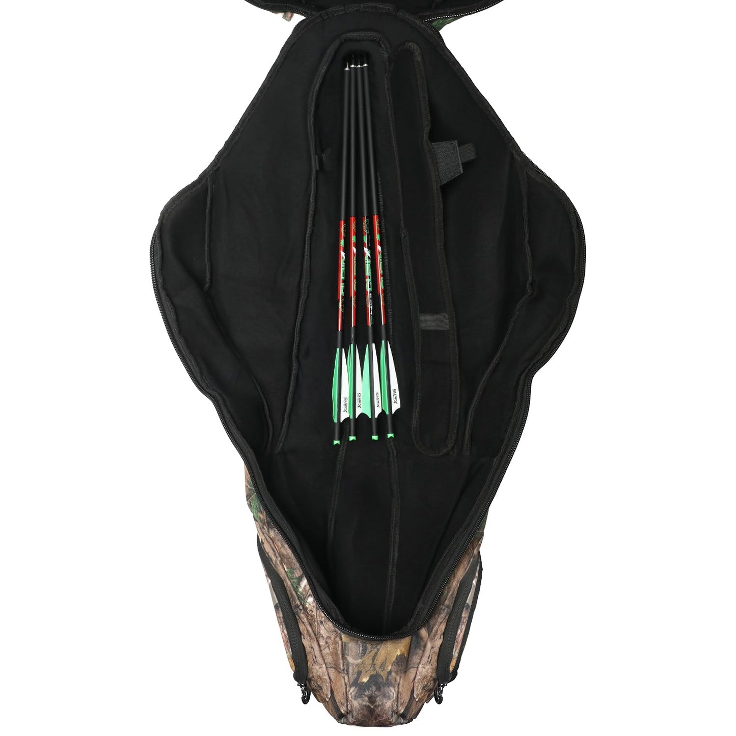 LWNAO Crossbow Case, Soft Shell Padded Crossbow Bag, Fits Scope Narrow Limb Crossbows for Hunting (Leaf Camo)