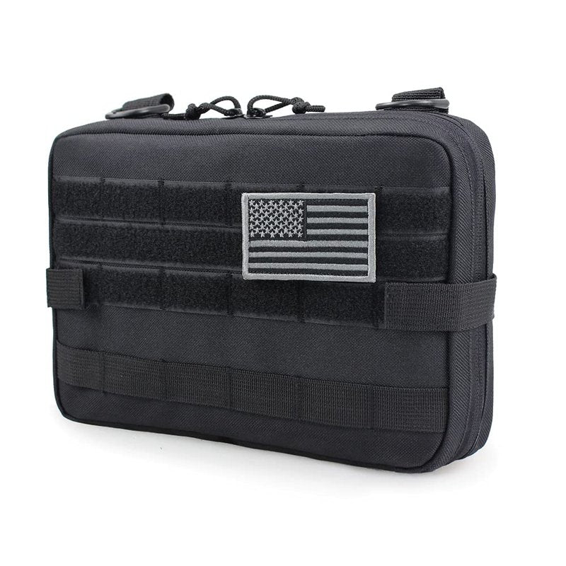 WYNEX Tactical Admin Molle Pouch, Medical EDC EMT Utility Bag Shell Design Attachment Pouches 1000D Nylon Hiking Belt Bags