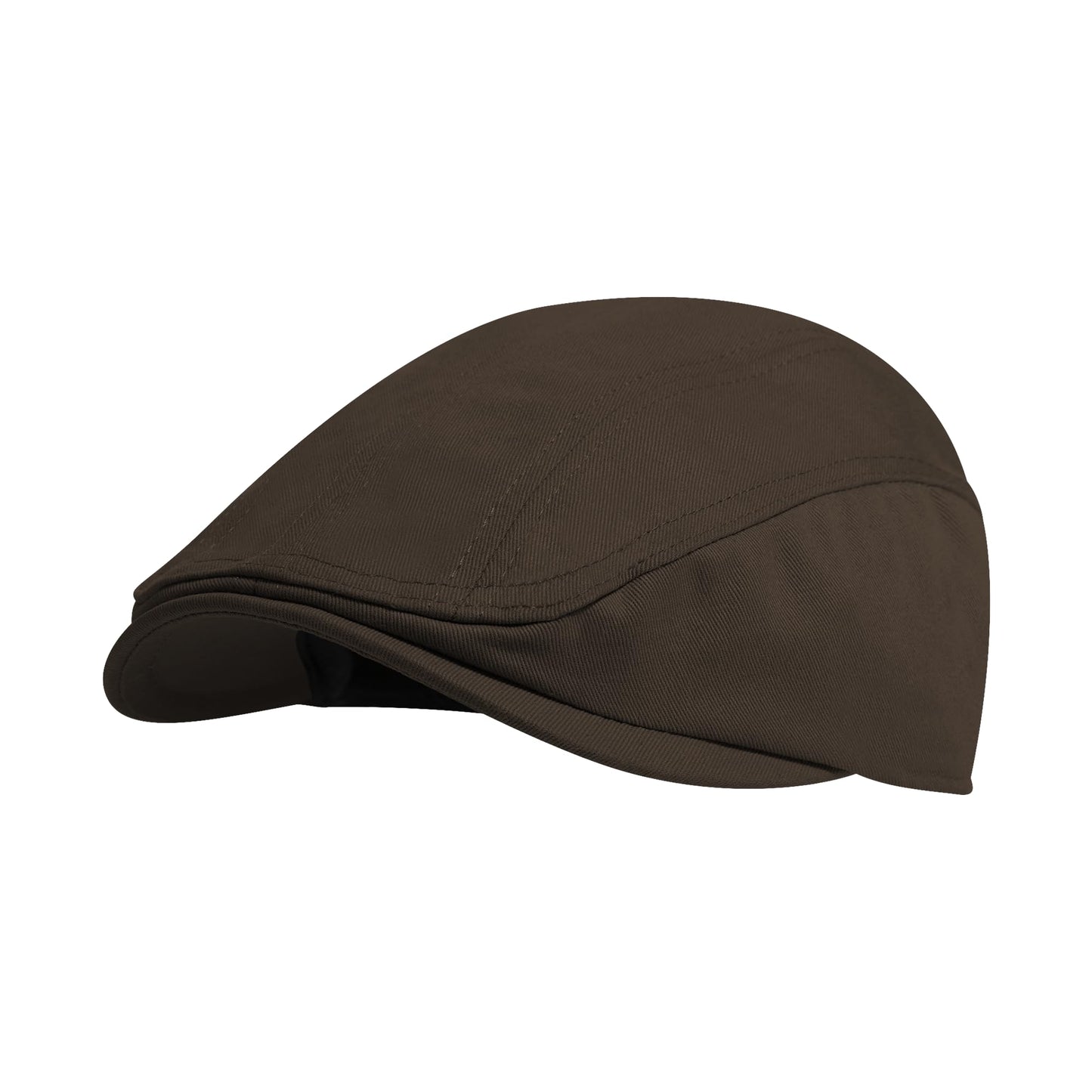 Newsboy Cap for Men 100% Cotton Mens Flat Hats Newsies Hat Classic Irish Gatsby Ivy Cabbie Golf Hats Coffee