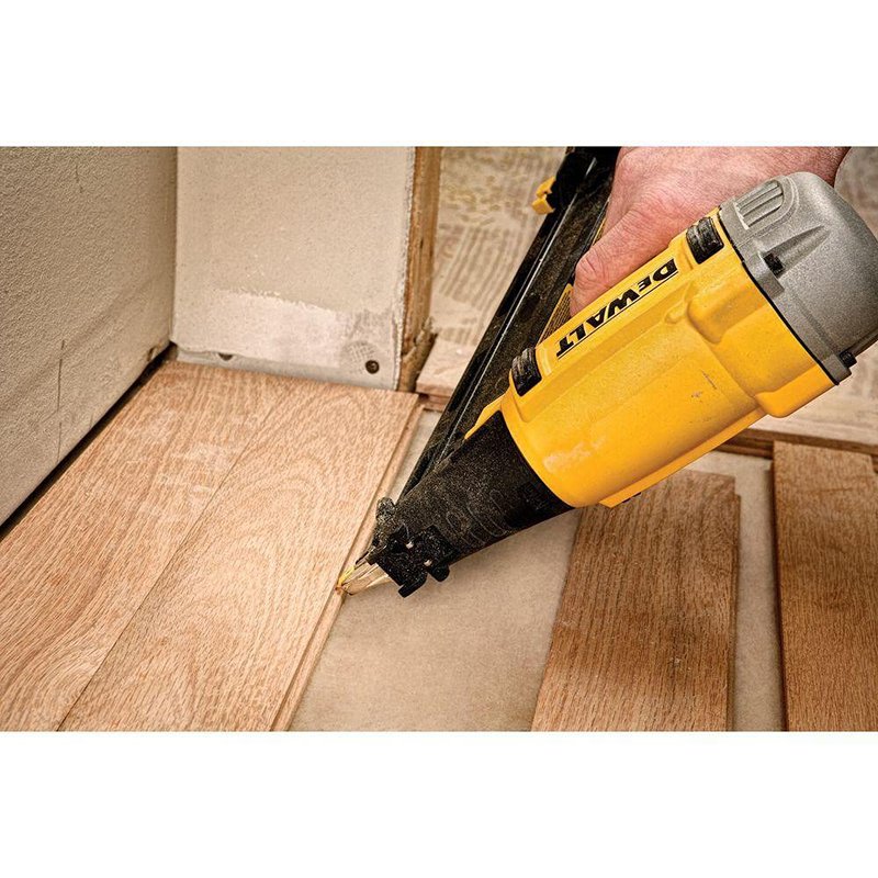 DEWALT Pneumatic Finish Nailer, 15-Gauge, 1/4 in., Corded (DWFP72155)