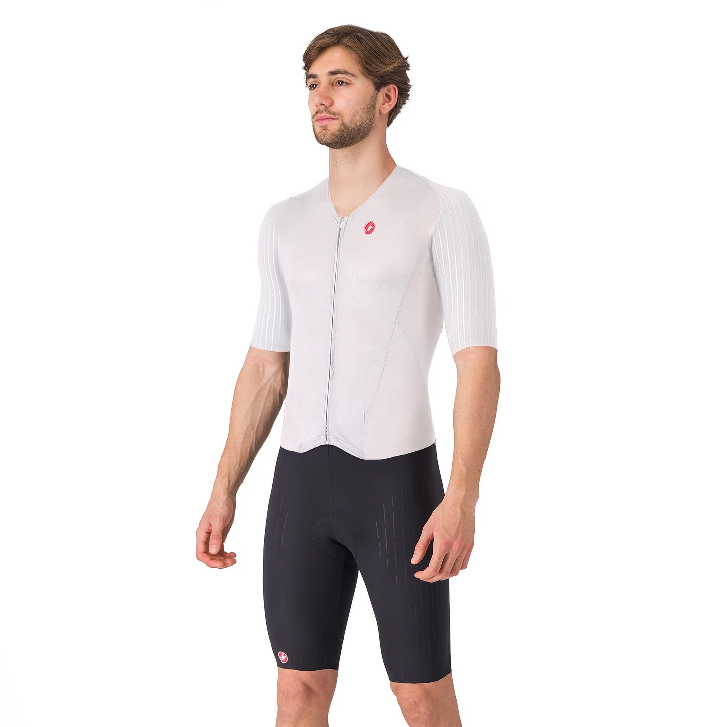 Free Sanremo 3 Short-Sleeve Tri Suit - Men's, Black/White, XXL