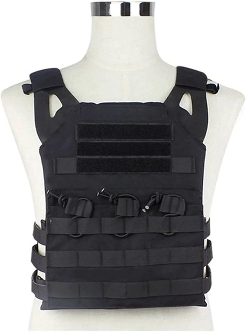 Tactical Vest Set for Men | Airsoft Paintball Gear - Durable Black Design