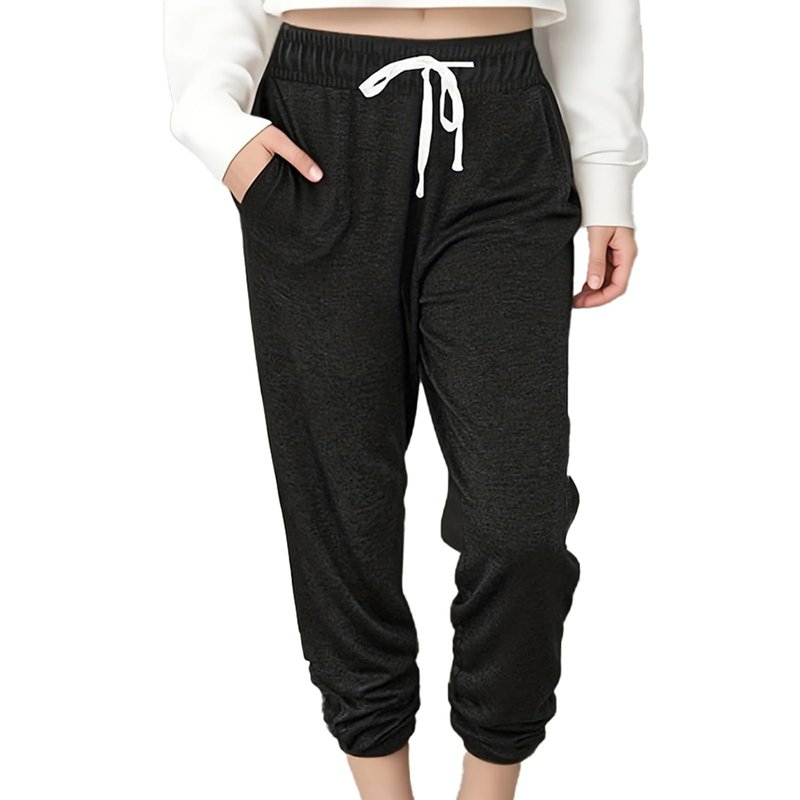 Hrbtens Women Baggy Sweatpants with Pockets Lounge Womens Pajama Pants Female Trouser