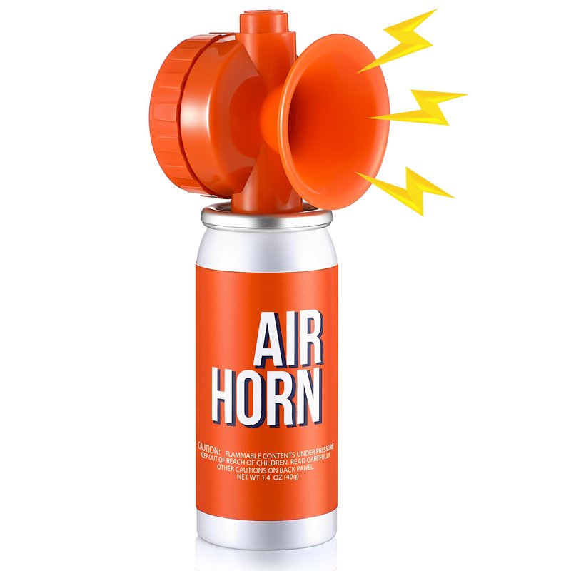 ElectricWise 1 Pack Air Horn 1.4oz, 122dB Loud Air Horns for Safety, Heard Up to 1/2 Mile Away, Small Boat Marine Horn Can, Meet US Coast Guard, Emergency Use for Marine Boating