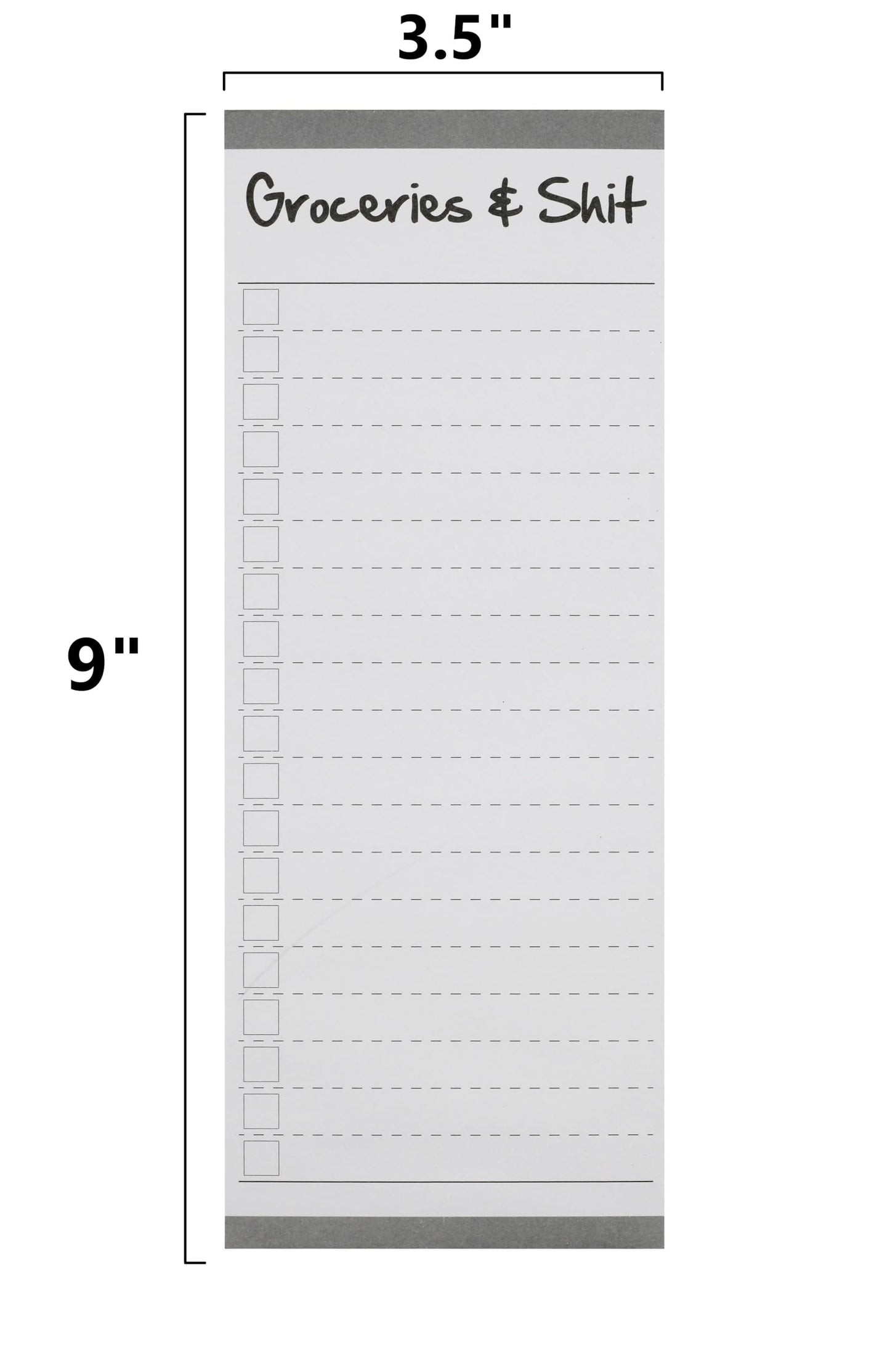 Creative Hobbies Grocery List Magnet Pad for Fridge - 6 Pack of Vibrant Note Pads with Full Magnetic Back and 60 Sheets Each (Funny)