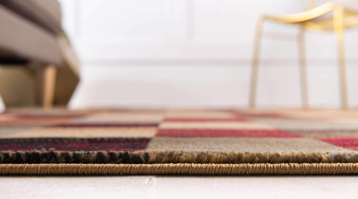 Unique Loom Barista Collection Area Rug - Gava (2' 2" x 6' 1" Runner, Multi/ Brown)