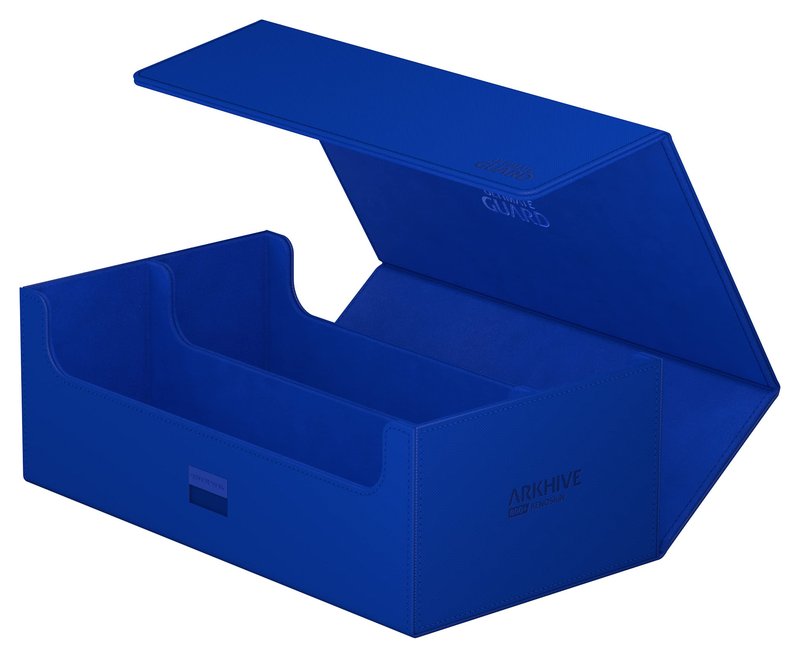 Ultimate Guard Arkhive 800+, Deck Case for 800 Double-Sleeved TCG Cards, Blue, Compatible with Boulders, Magnetic Closure & Microfiber Inner Lining
