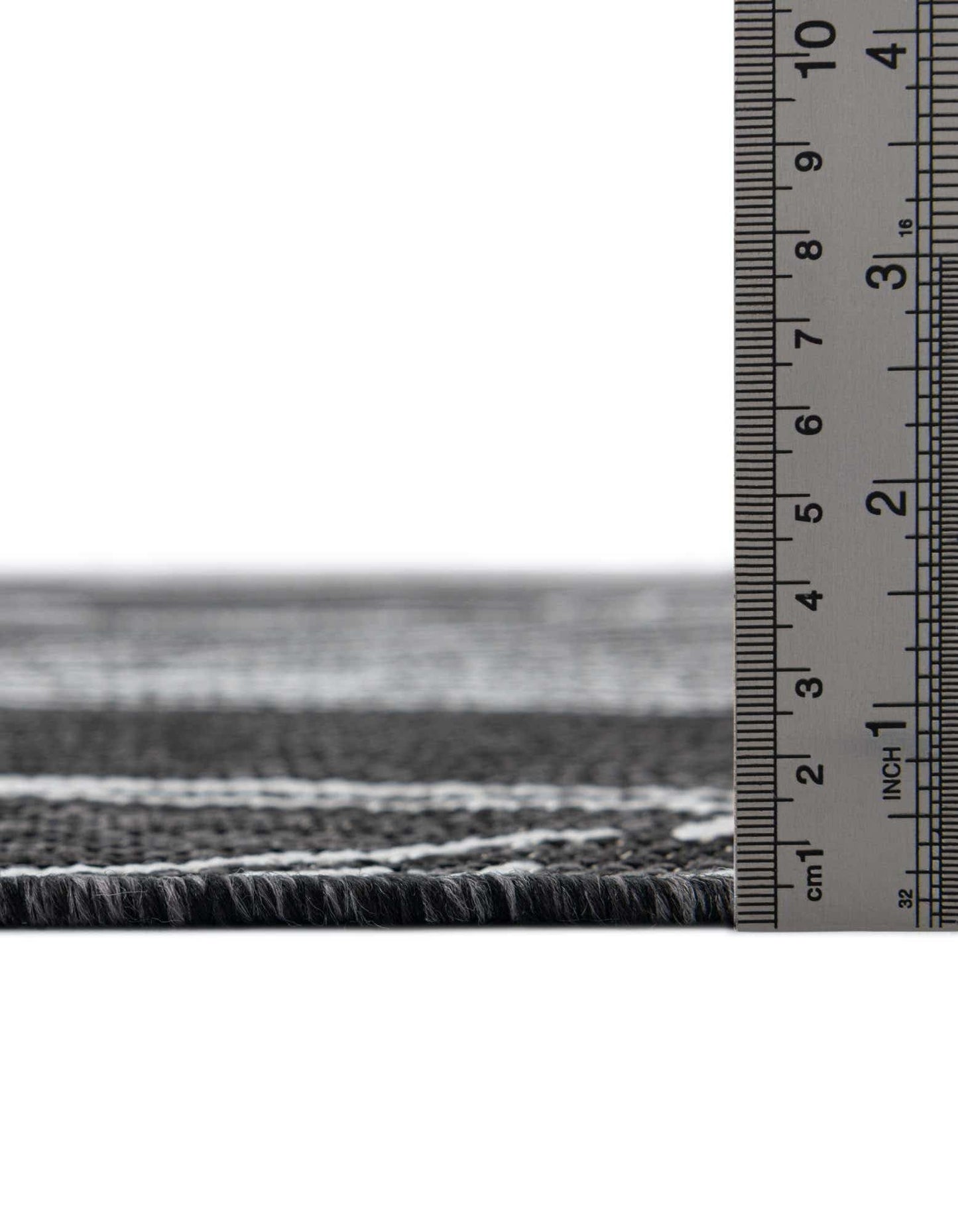 Unique Loom Outdoor Botanical Collection Area Rug - Leaf (4' 1" x 6' 1" Rectangle, Ivory Charcoal)