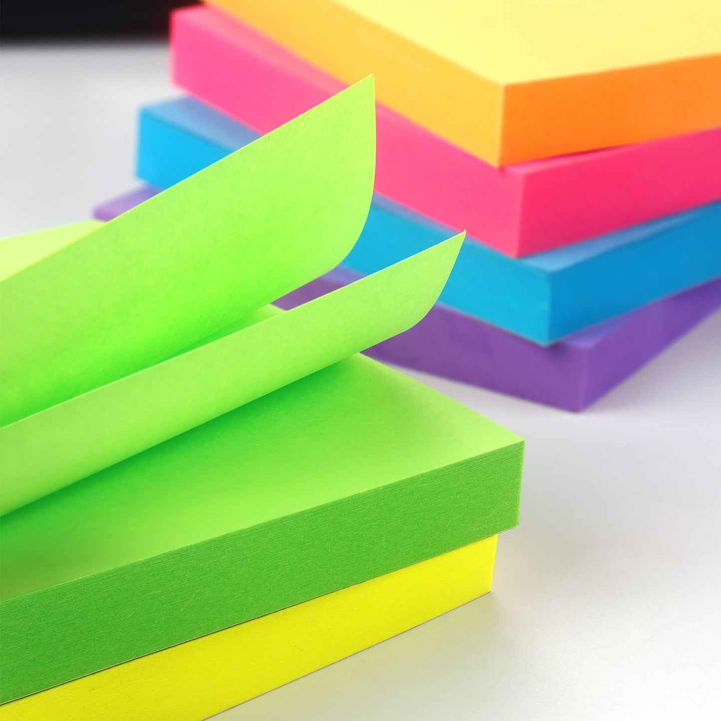 Sticky Notes 3x3 inch Bright Colors Self-Stick Pads 48 Pads/Pack 90 Sheets/Pad Total 4320 Sheets