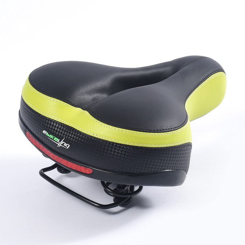 EBIKELING Bike Seat Dual Shock Absorbing Soft Comfortable Padded Bicycle Seat Cushion for Men Women Comfort - Memory Foam Universal Fit Bike Saddle for Exercise Outdoor Mountain Bikes