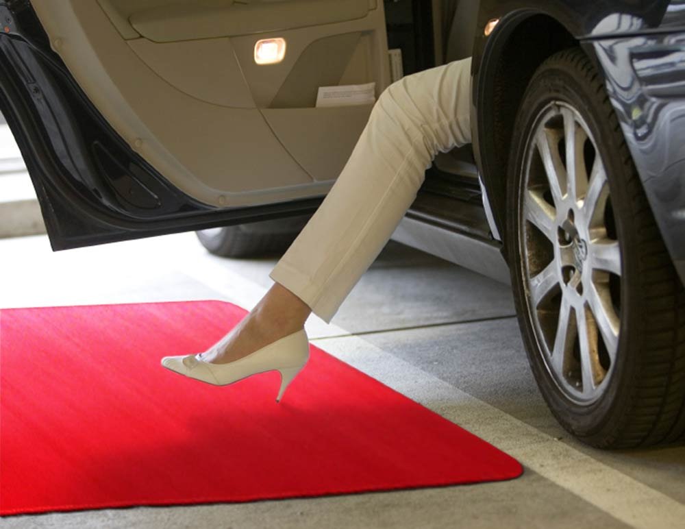 House, Home and More Red Carpet Aisle Runner (3 Ft x 10 Ft) - Real Indoor/Outdoor Event Rug, Slip-Resistant Rubber Backing, Bound Edges, Low Pile - for Weddings, Proms, Hollywood Parties & Ceremonies
