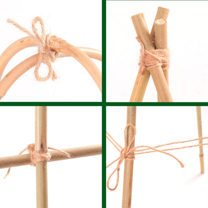 Cambaverd Garden Twine Natural Jute Twine 200 Feet 3mm 4ply Twine String for Climbing Plants Gardening Crafts Gifts Wrapping Decoration Bundling Packing String