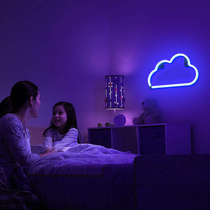 Lumoonosity Planet Neon Sign - USB Powered Saturn LED Light with On/Off Switch, Planet Led Sign for Wall Decor - Aesthetic Hanging Saturn Neon Light for Bedroom, Gaming Room