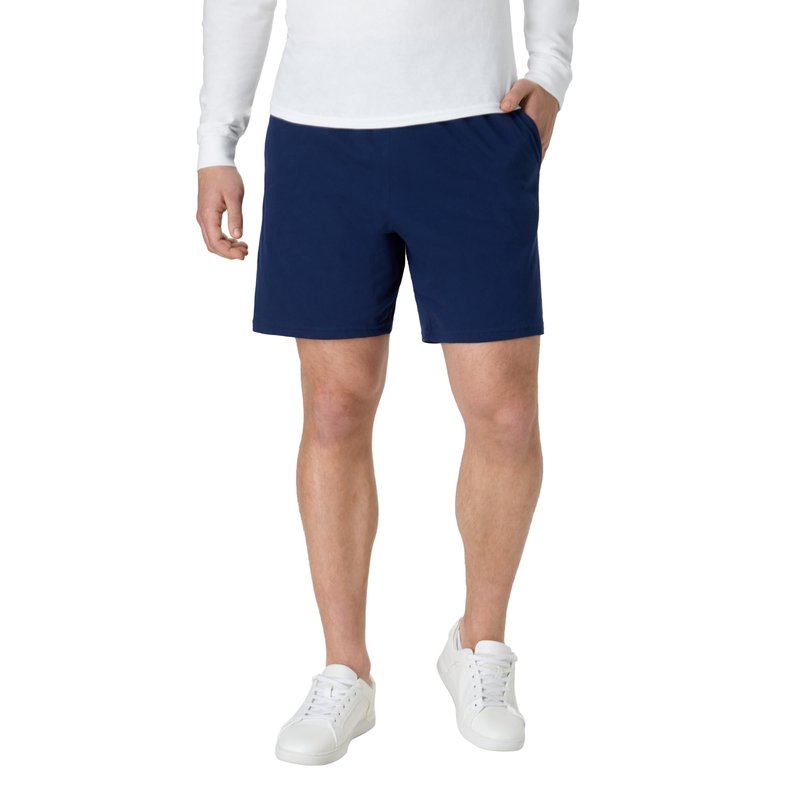 Hanes Men's Jersey Pocket Short Navy 2XL