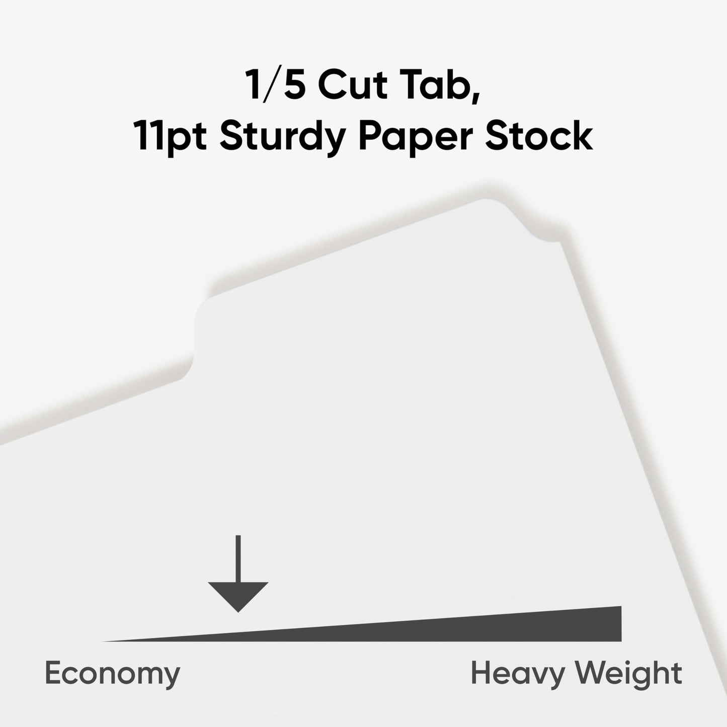 Smead 89415 Three-Ring Binder Index Divider 5-Tab White
