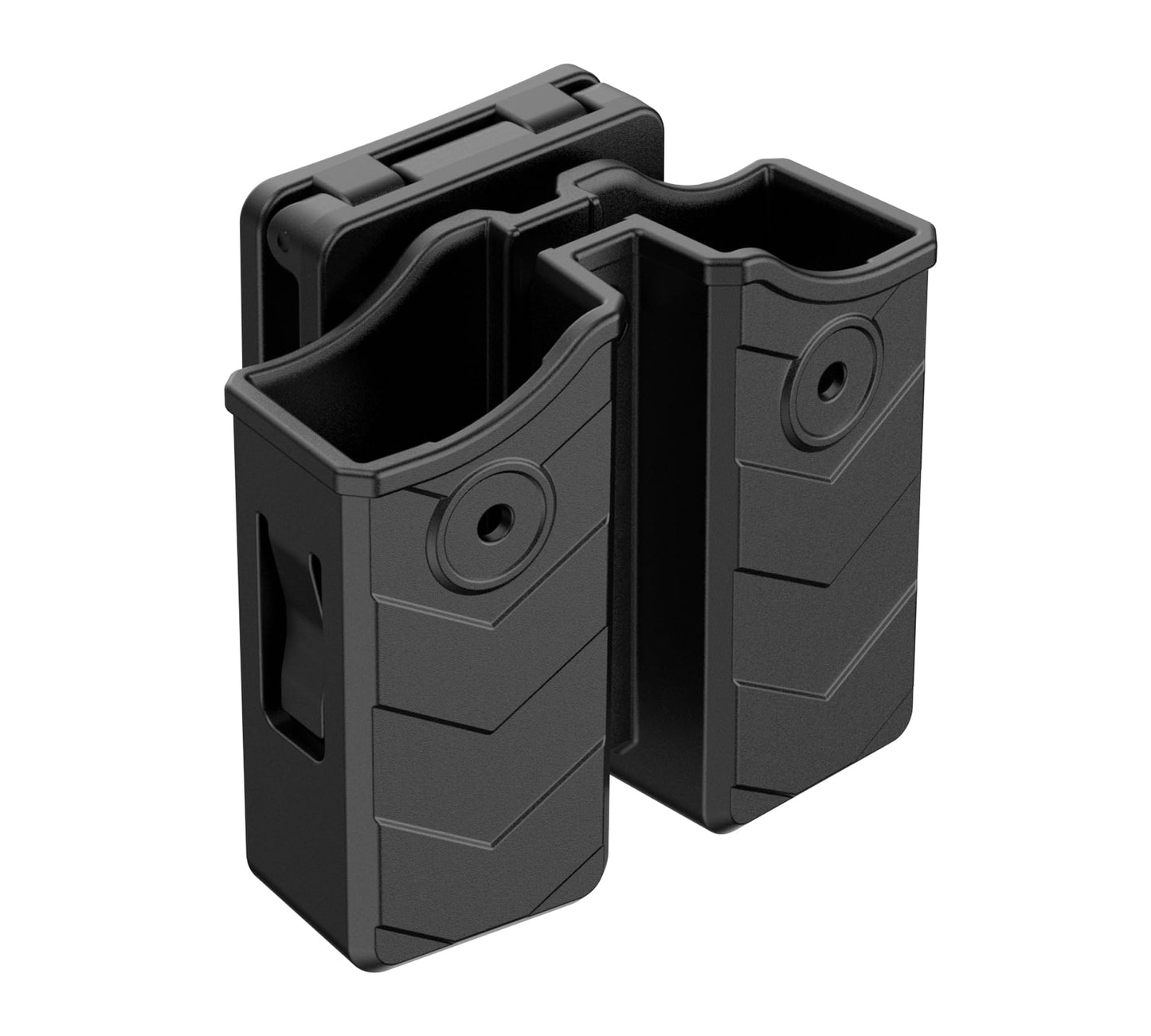 Universal Double Magazine Holster, 9mm 40 45 Magazines Pouch Adjustable Retention Dual Stack Mag Holder for Glock, S&W, Ruger, Sig Sauer, Taurus, Beretta, Springfield and More Similar-Size Mags
