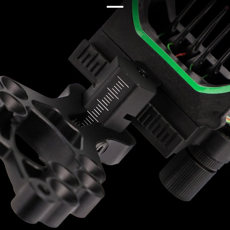 ZSHJGJR 5pin Bow Sight Black, Reversible Mount Design with Sight Light for Compound Bow Archery Hunting