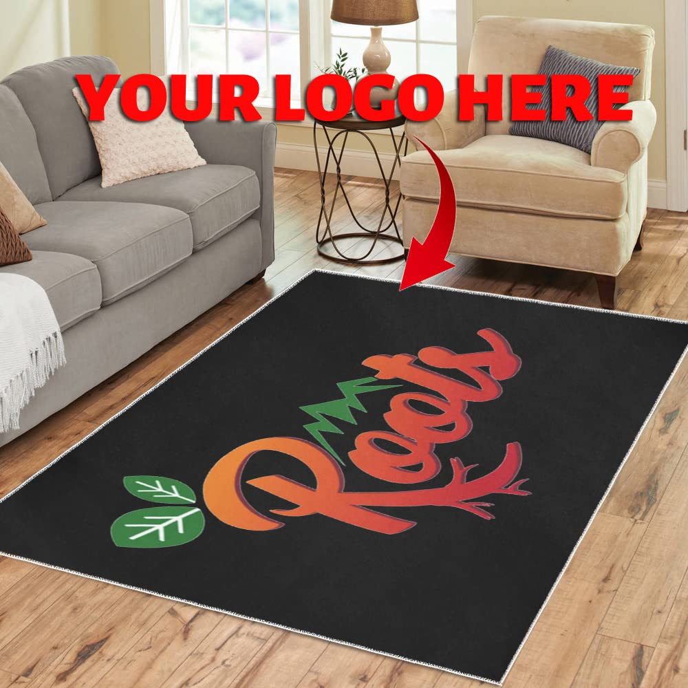 Made in USA-Floor Rugs Mat Custom Add Your Own Logo/Text/Photo Here Modern Carpet for Home Garden Office Decoration Area Rug(31x20inch, 84x60inch)