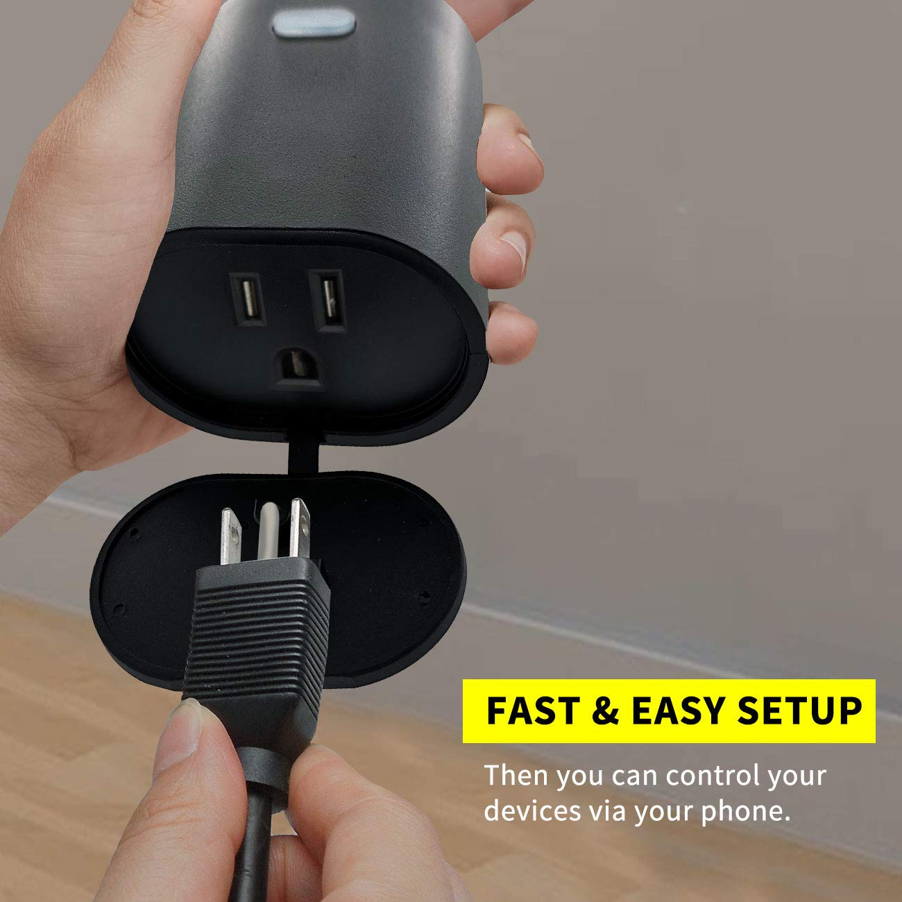 Minoston Outdoor Smart Plug, Matter Smart Plug, Smart Home Wi-Fi Outlet IP65 Waterproof, Compatible with Alexa, Apple Home, SmartThings, Google Home, Smart Life, IP65 Waterproof, 2.4Ghz, 2 Pack