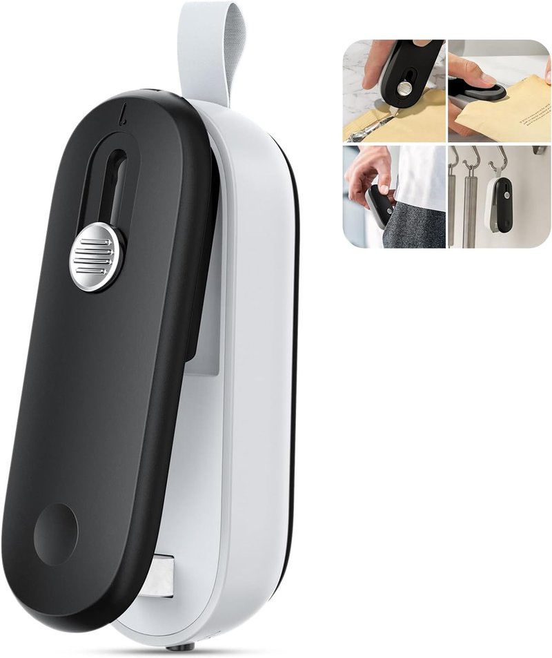 Mini Bag Sealer - 2 in 1 Heat Seal & Cutter | Portable Handheld Food Storage Tool for Snacks & Candies