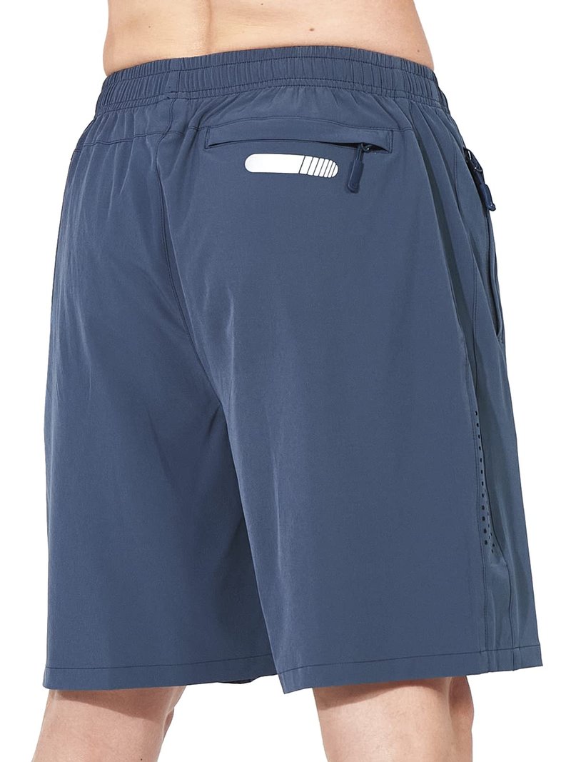 NORTHYARD Men's Athletic Running Shorts Gym Workout 7"/9"/5" Quick Dry Lightweight Sports Basketball Tennis 3 Zipper Pockets FEDERALBLUE XL