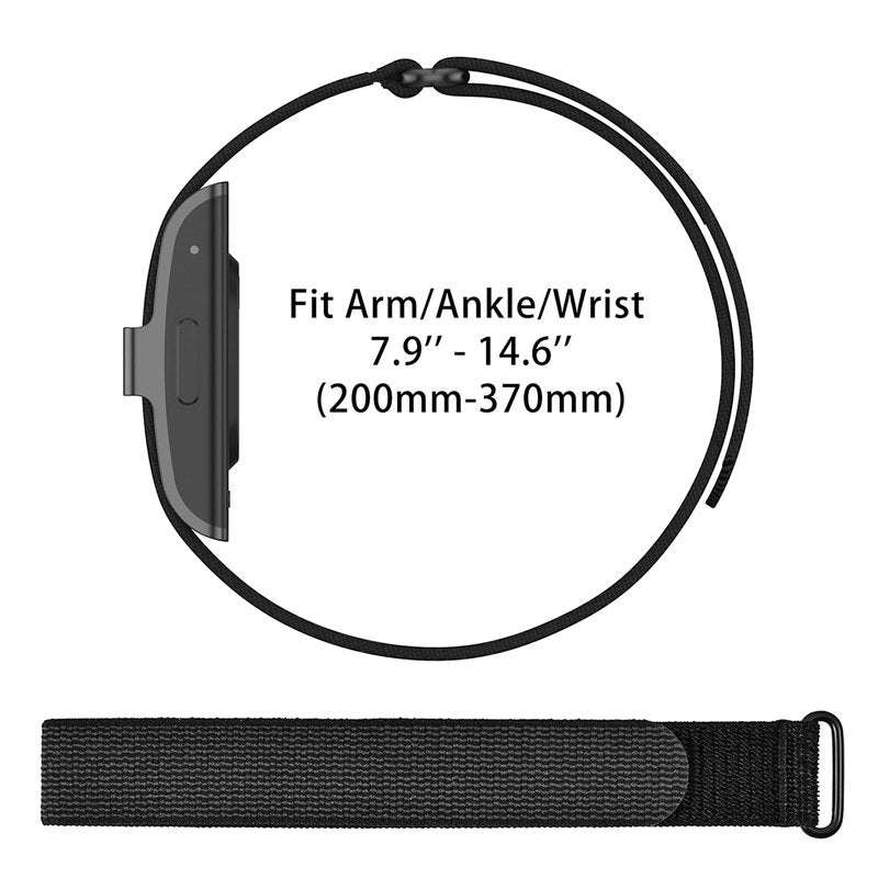 Oanux Nylon Loop Ankle/Arm/Wrist Band Compatible with Hume Band Replacement, Hook and Loop Breathable Soft Bicep Strap for Hume Band