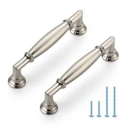 HOME EDIT 5 Pack 3 Inch Brushed Nickel Cabinet Handles Solid Zinc Alloy Pulls for Kitchen, Dresser, Closet & Bathroom Cabinets Hardware