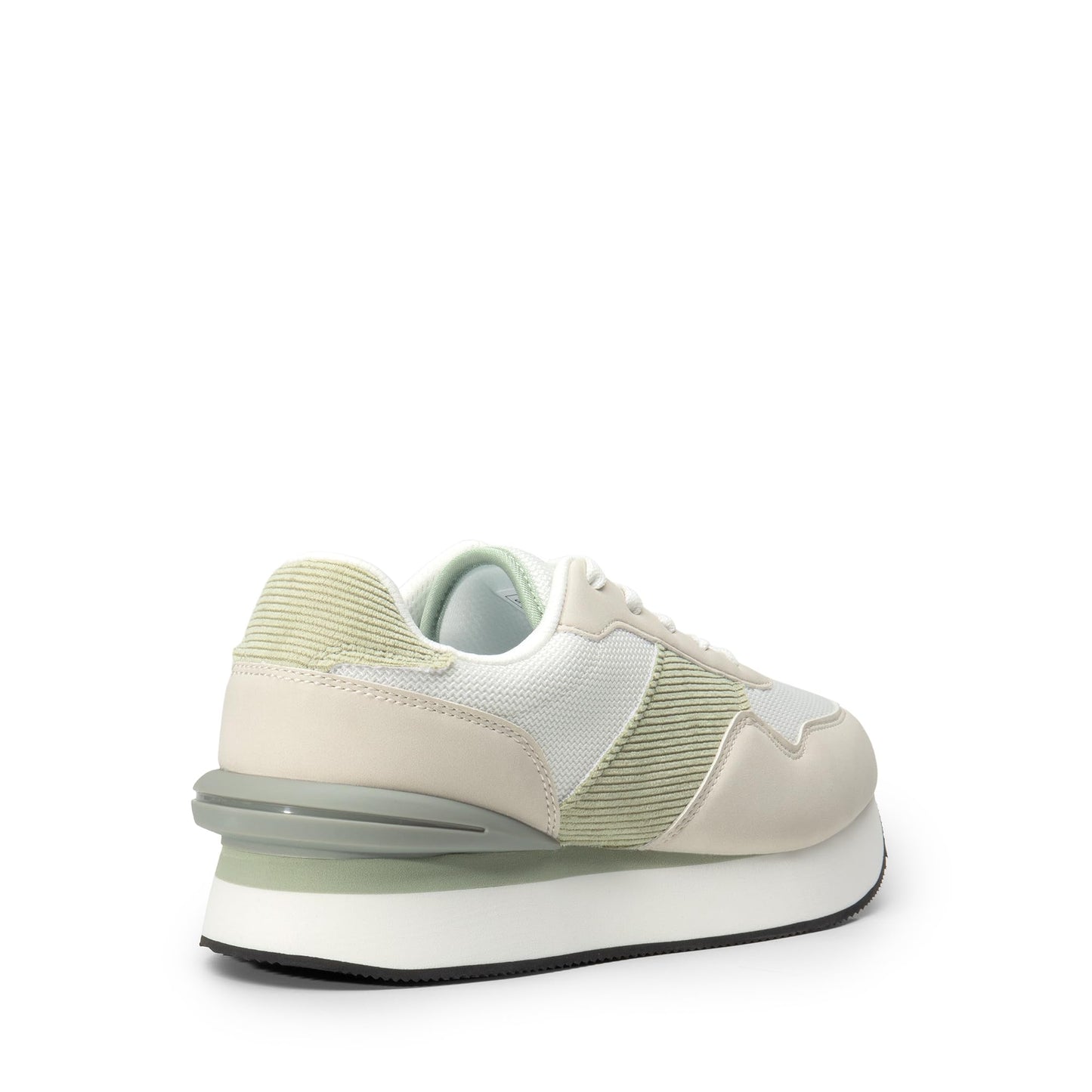 DREAM PAIRS Women Sneakers Tennis Ray Walking Platform Chunky Comfortable Lightweight Lace Up Casual Fashion Sneaker,Size 11,Beige/White,SDFN2448W