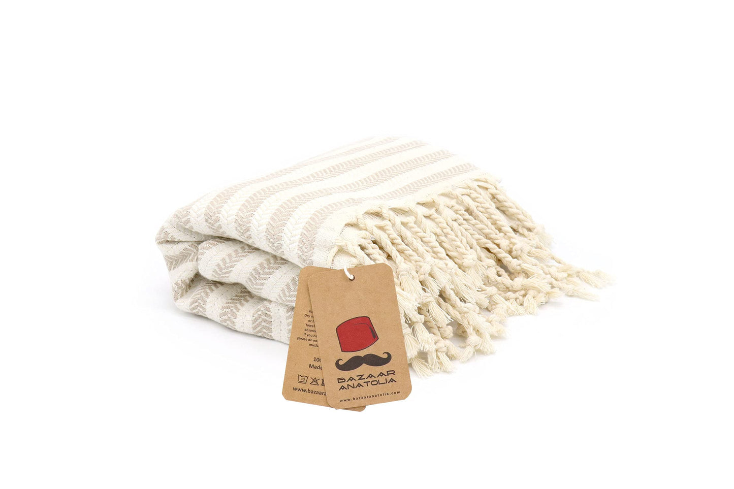 Bazaar Anatolia Turkish Beach Towel 100% Cotton Bath Towels Oversized Quick Dry Boho Farmhouse Decor Sheets Bathroom Sand Free Camping Blanket 71x39 inches - Ethnic Black