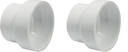 Canplas 193022 PVC DWV Reducing Coupling, 2 x 1-1/2-Inch, White (Pack of 2)