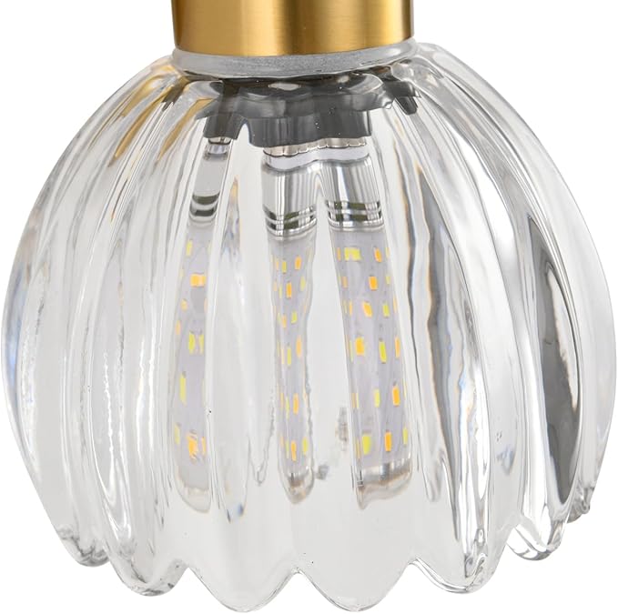 Wall Sconces Vintage Fixture Light, Vanity Lights for Bathroom, Modern Wall Light Fixtures, Metal Sconces Wall Lighting with Glass Shade, Farmhouse Wall Lamp for Bedroom Living Room