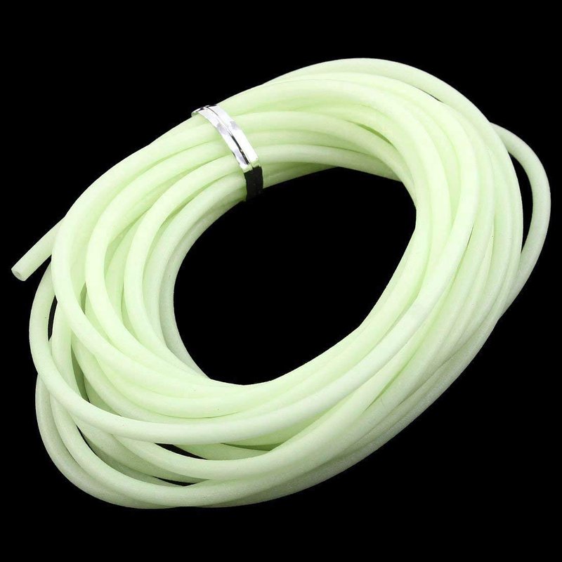 XMHF Fishing Angling Luminous Tube Line Deep Sea Fishing Soft Plastic Glow Tubing Attract Fish 3.8M Light Yellow
