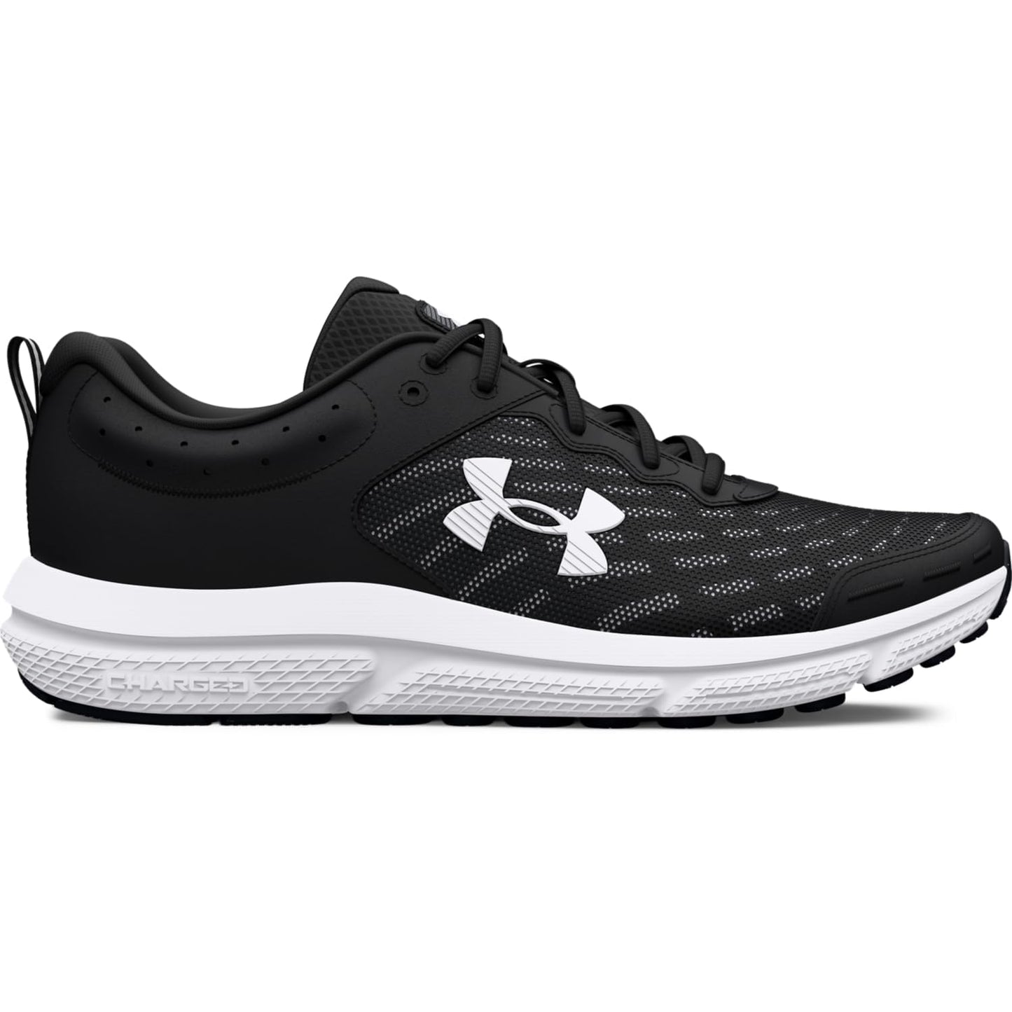Under Armour Men's Charged Assert 10, (001) Black/Black/White, 16.5, US