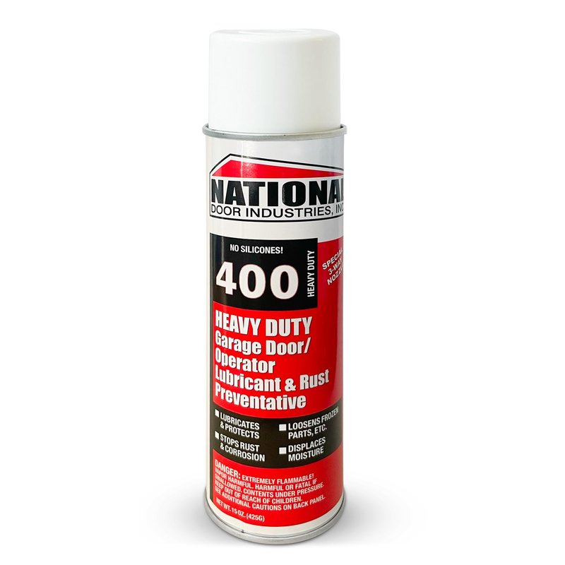 400-HD Heavy-Duty Garage Door Lubricant Spray – Rust Preventative with Long-Lasting Hinge & Track Protection