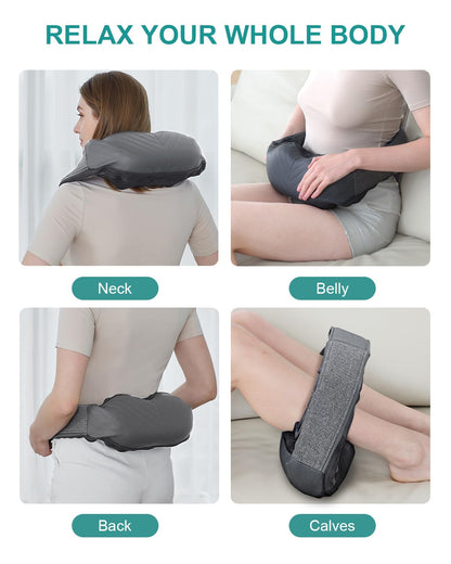 Nekteck Shiatsu Neck and Back Massager with Soothing Heat, Shoulder Massager for Pain Relief Deep Tissue, Electric 3D Kneading Massage Tools for Leg Body Muscle, Corded Power, Gifts for Him Her