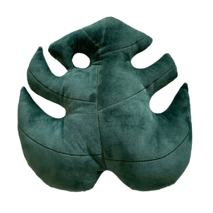 Green Philosophy Co. Monstera Leaf Pillow - Mossy Earth - Large Soft Plant-Shaped Plush Cushion for Couch, Bed, or Reading Nook - Cute & Unique Nature-Inspired Decor Super Soft & Cuddly Throw Pillow