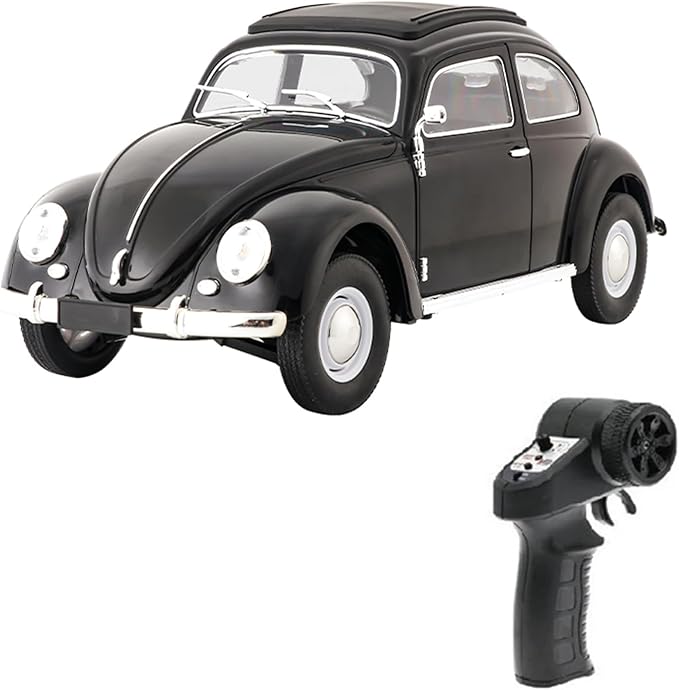 Remote Control Car 1:16 Scale Classic Beetle Model Toys Car for Adults 2.4GHz 4CH RC Car Rear Wheel Drive with LED Ligjhts and Rechargeable Battery