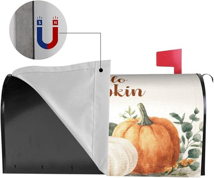 Mailbox Covers Pumpkin Watercolor Fall Thanksgiving Pumpkin Watercolor Fall Thanksgiving Magnetic Letter Post Box Cover Standard Size 25.5 x 21 Inch Garden Yard Home Decorative
