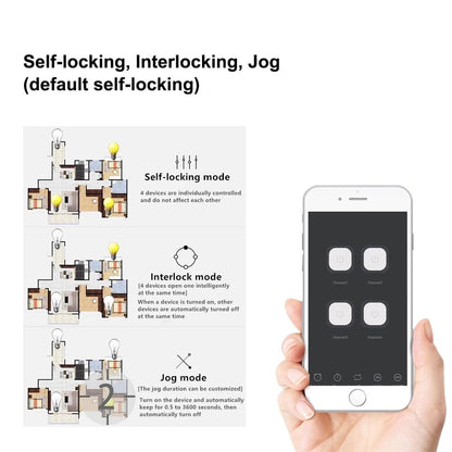 MHCOZY 4 Channel 12V ZigBee Relay Switch with Clean Contact, Adjustable Self-Lock and Momentary Interlock Working Mode,Automate Garage Gate Door Blind(Zigbee Hub Needed)