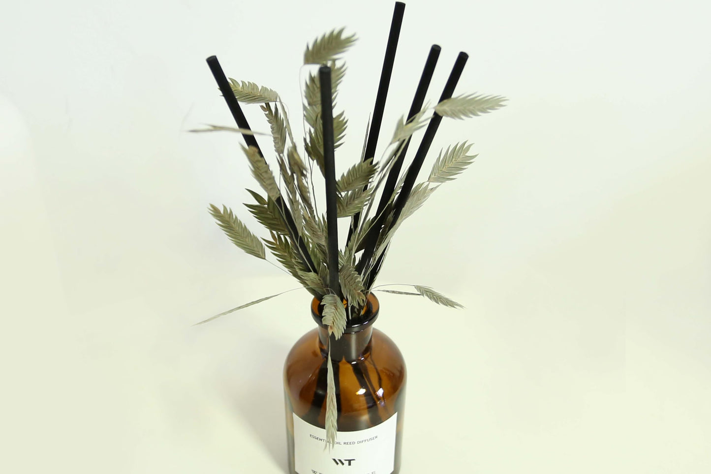 WEALD TRIBE Flower Reed Diffuser Set Vanilla Cinnamon Scent for Bathroom Air Fresheners | 4.0 fl oz Essential Oils with Sticks Home Fragrance Defusers | House Bedroom Office Shelf Decor & Gift