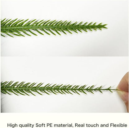 Christmas Wreaths for Front Door 24 Inch Norfolk Pine Wreath for All Seasons Artificial Green Wreath Holiday Decoration for Indoor Outdoor Home Decor