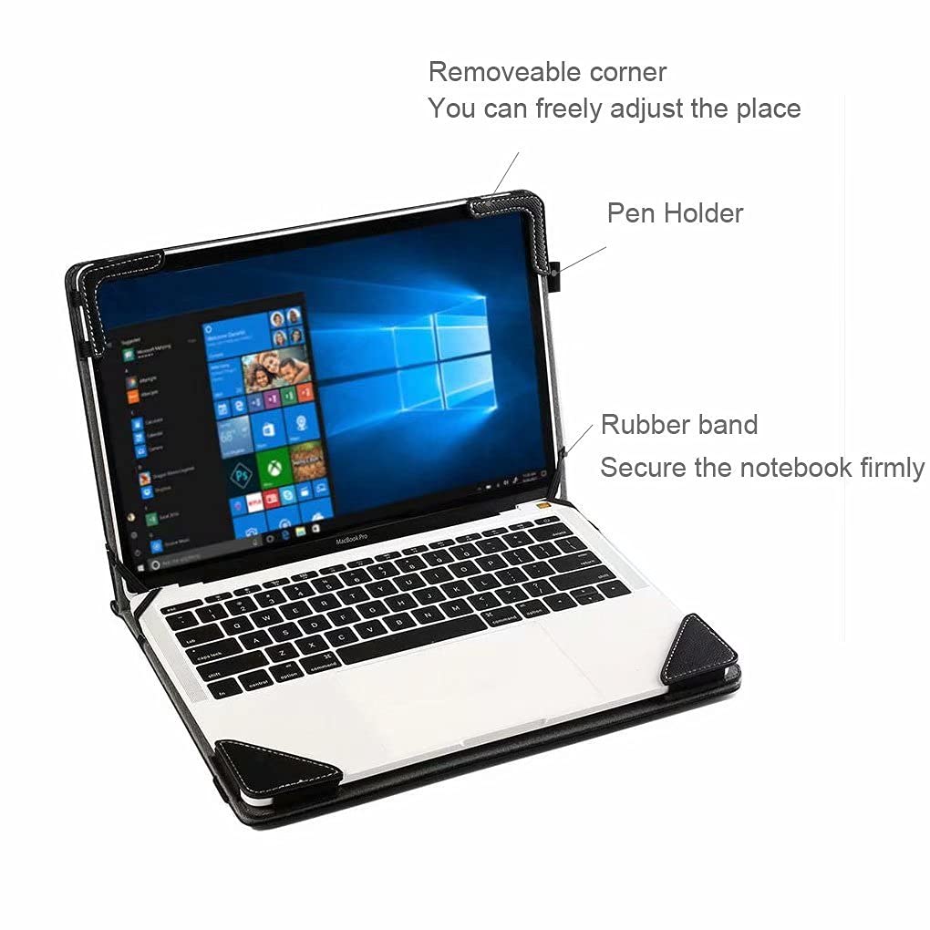 Berfea Protective Case Cover Compatible with Dell Latitude 15.6 Series 5550, 5540, 5531, 5530, 5520, 5521, 5511, 5510, 3550, 3540, 3530 15.6 Inch Laptop Notebook Stand Carry Case Sleeve