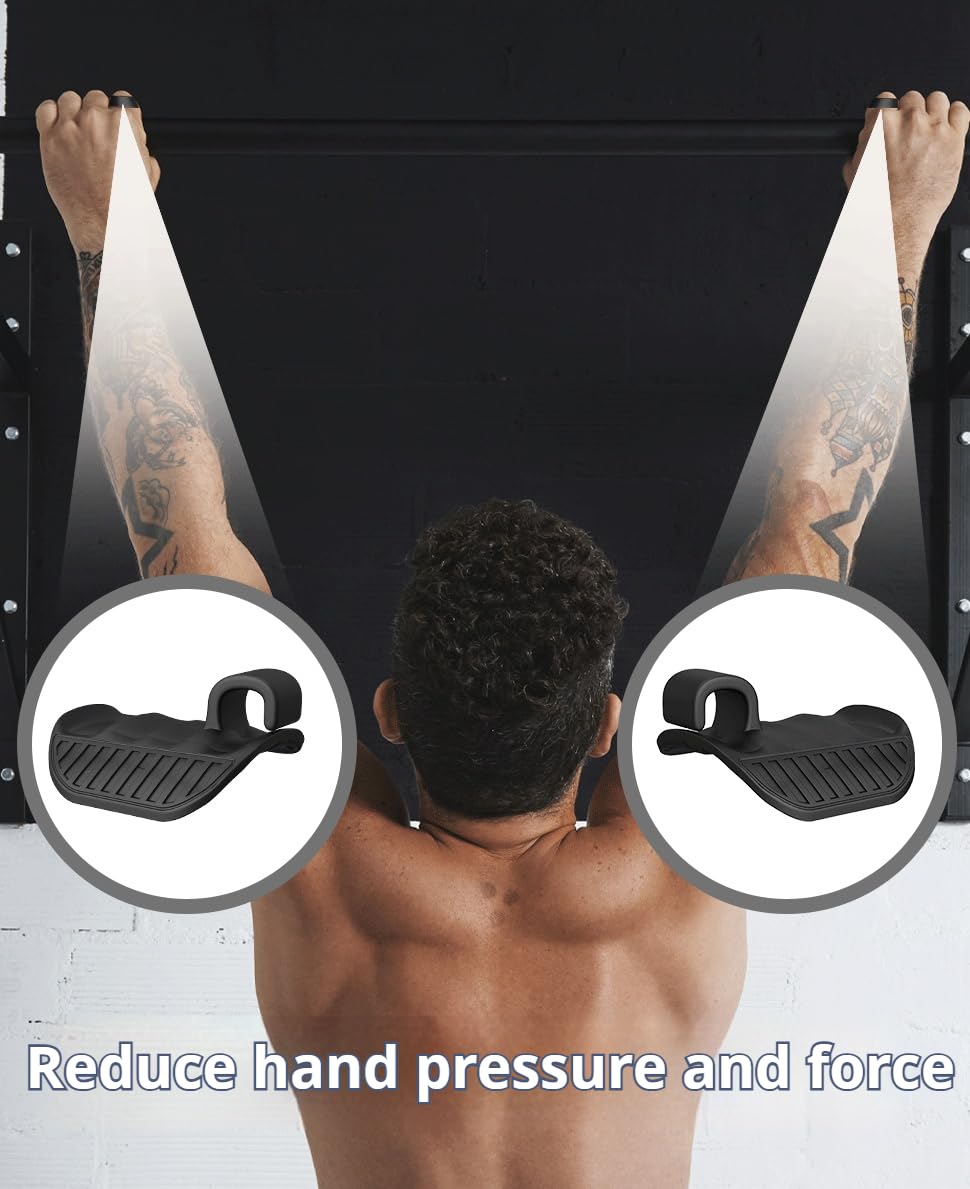 4pcs Rubber Gym Grips,Weight Lifting Gloves for Men Women,Anti-Slip Fingerless Fitness Training Grips, Ergonomic Unisex Weight lifting Fitness Grips.Suitable for Intensive Training and Exercise in Gyms.