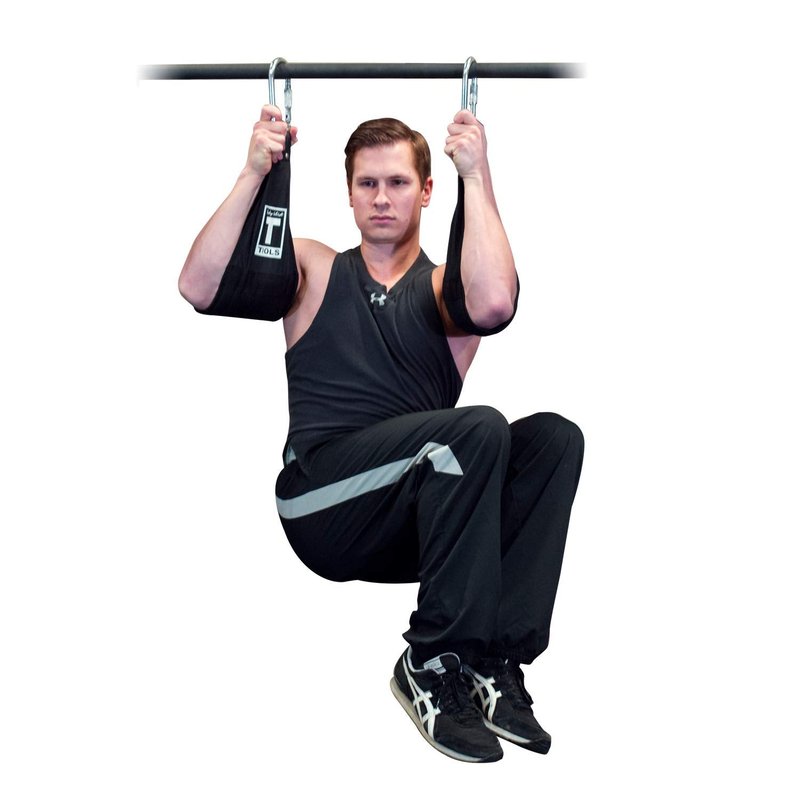Body-Solid (AAB2) Gut Blaster Hanging Ab Straps for Pull up Bar, Sling Strap for Abdominal Exercises and Leg Raises, Home and Commercial Gym (Midnight Black)