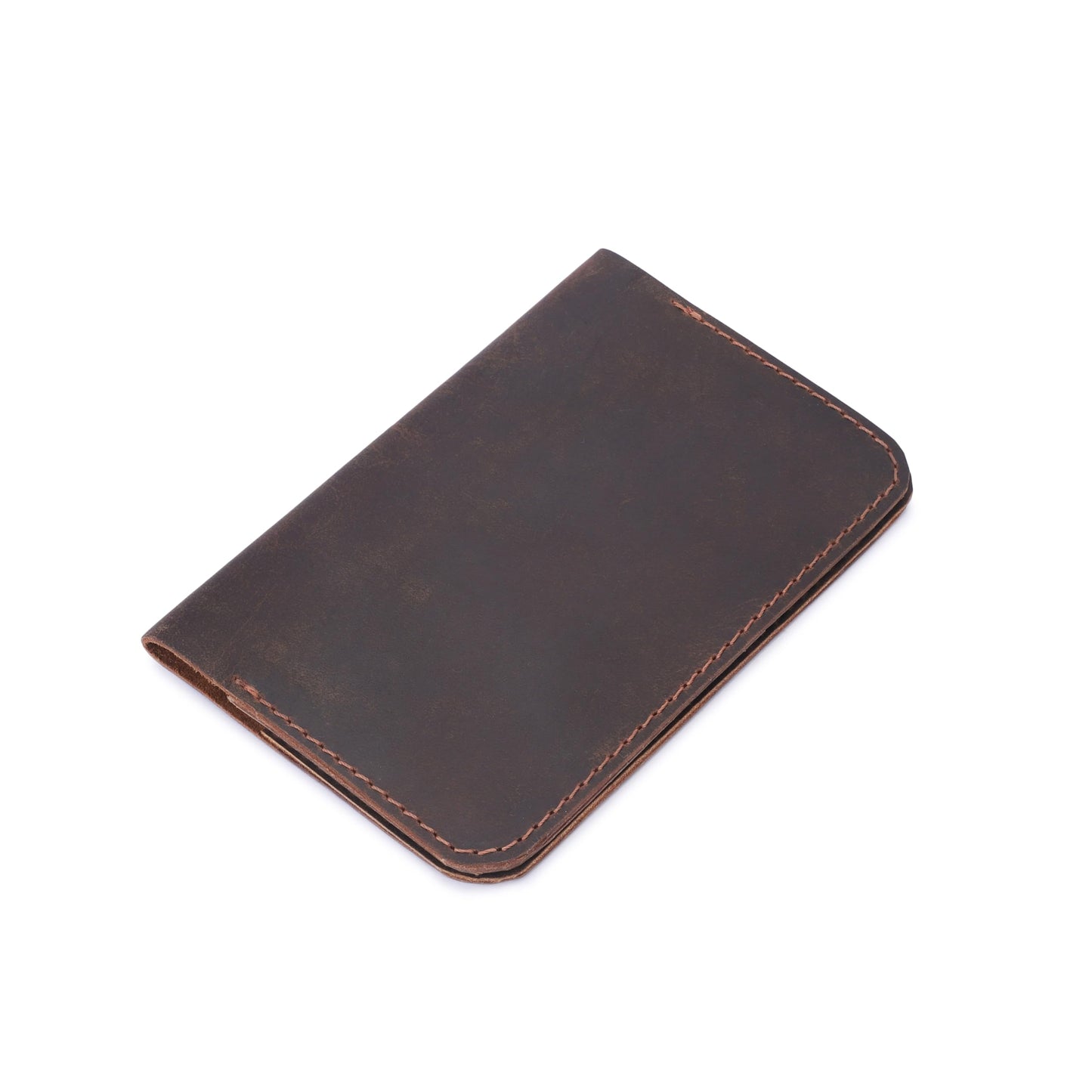CestAntiQ, Leather Journal Cover for Field Notes, Notebook Cover for Cahier, Wallet Case, (3.5 x 5.5 in.) Cards Slot/Refillable Travelers Pocket Notebook Handmade with Pen Holder Brown