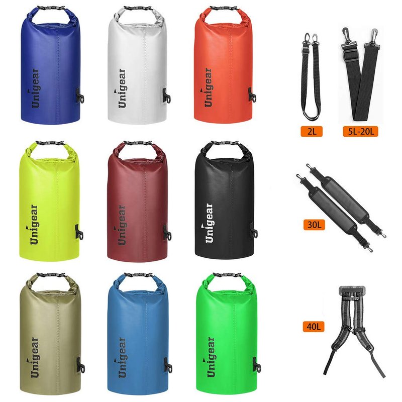 Unigear Dry Bag Waterproof, Floating and Lightweight Bags for Kayaking, Boating, Fishing, Swimming and Camping with Waterproof Phone Case (Yellow, 40L)